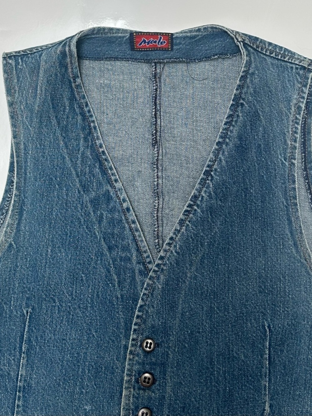 Vintage 70s Denim Vest - Picture 2 of 5